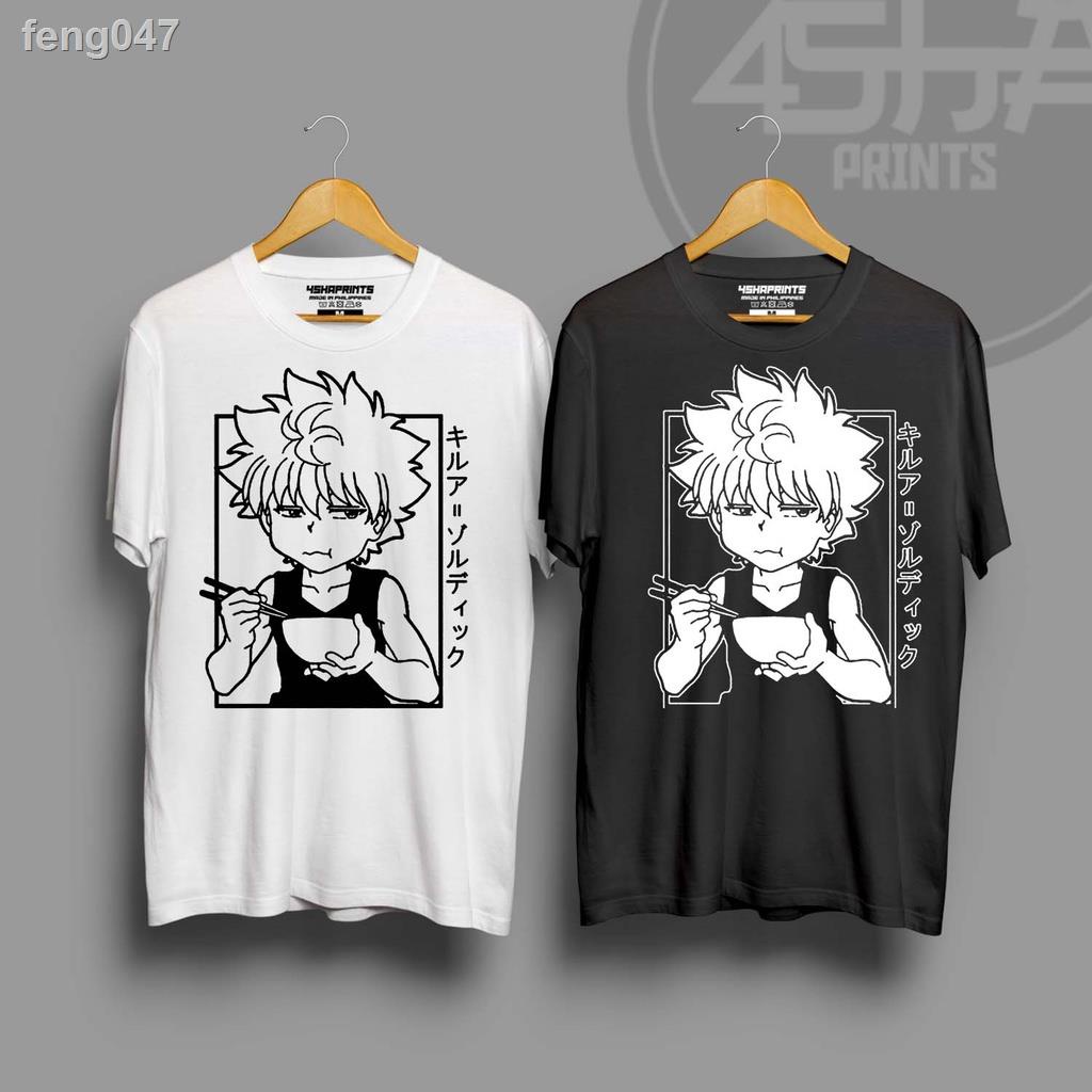 ❈✽►เสื้อยืดยิม KILLUA EATING HUNTERXHUNTER | ANIME SHIRT เสื้อคลาสสิค