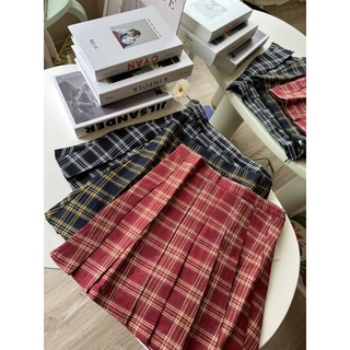 กระโปรงเทนนิสลายสก๊อต Scotch Tennis Skirt (พร้อมส่ง)