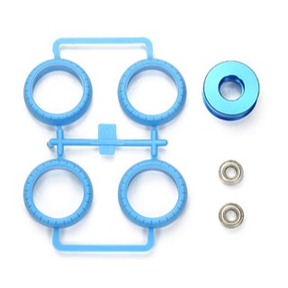 TAMIYA 54473 ALUMINUM WHEELIE ROLLER SET (BLUE)