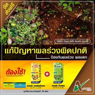 [ 🔥โปรโมชั่น 🔥 ] ชุดแก้ปัญหาผลร่วงผิดปกติ ลำไย ขนาด 1 ลิตร + 1 ลิตร (รวม 2 ลิตร)