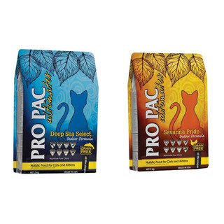 Pro Pac Ultimate Grain-Free Holistic Savana &amp; Deepsea select  อาหารแมวโฮลิสติกจากปลาเนื้อขาว 2 สูตร ขนาด 2 kg.