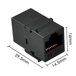 ตัวต่อแลน หัวต่อ RJ45 ต่อตรงสายแลน ตัวเชื่อมสาย Lan ตัวต่อCAT6 CAT5 ไม่เพิ่ม PING ไม่ลดสปีด
