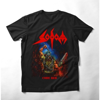 เสื้อยืดคอกลมเสื้อยืด พิมพ์ลาย Sodom METAL DISTRO สําหรับผู้ชายS-5XL