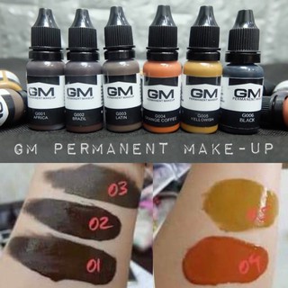 สีสักคิ้วGM สีออร์แกนิค จาก เยอรมัน