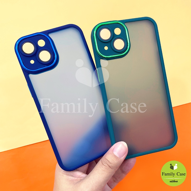 Vivo Y20/Y12s/Y12a/Y20s/Y20a/Y3s/V23 5g/V23E 5g/Y30/Y50/V25 5g/Y02s เคสขอบสีหลังขุ่นกันเลนส์กล้อง ขอบสี เลนส์เงา #8