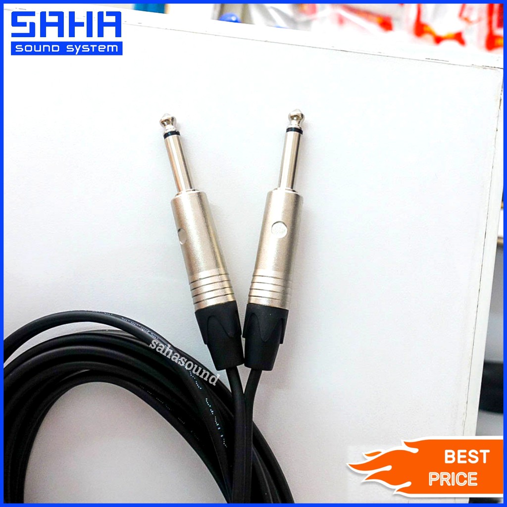 สายสัญญาณ TR/ST 3.5 mm - PHONE MONO 1/4" (M-2M) ยาว 20 เมตร  sahasound - สหซาวด์