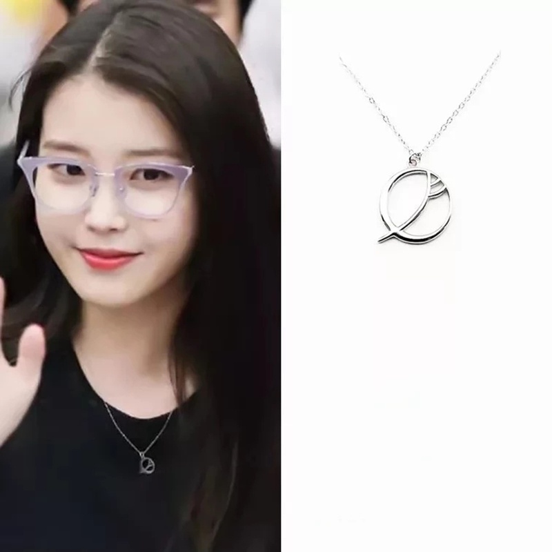 Iu เดียวกัน Del luna โรงแรมละครรอบ Lee Ji Eun Moon สร ้ อยคอแฟชั ่ นโซ ่ เครื ่ องประดับของขวัญวันวาเลนไทน ์