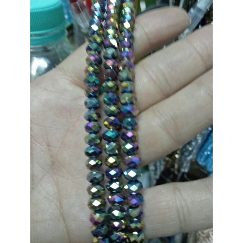 1 แพ็ค เช็กคริสตัล bakpau ขนาด 6m 8m Lab no. 80 ( rainbow Lab)