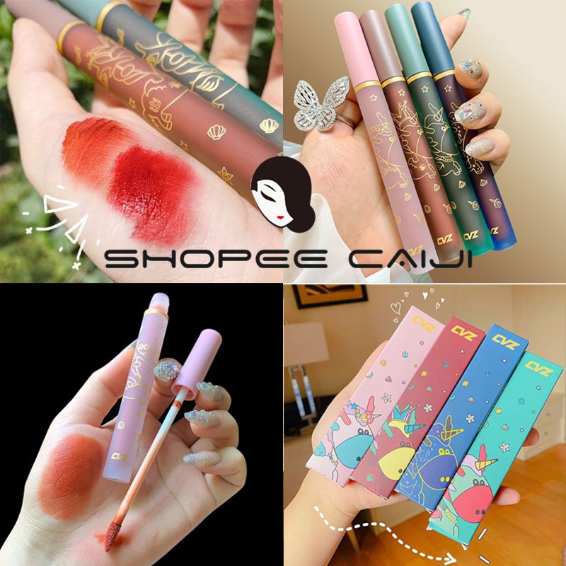 ลดเพิ่ม 25 บาทใส่โค้ด WEE590YM ของแท้/พร้อมส่ง*ลิปจูบไม่หลุด ลิปสติก แบบกันน้ำ Lipstick # ติดทนนาน