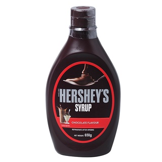 HERSHEYS เฮอร์ชีส์ น้ำเชื่อมรสช็อกโกแลต 650 ก. Hersheys Chocolate Syrup 650 g.ช็อคโกแลต