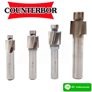 Counterbore Mold end Mill CUTTER Solid SLOT ขนาด m3.2 ~ m12.4 เครื่องมือนำร่อง Slotting สำหรับกัดปากชิ้นงานทำรู