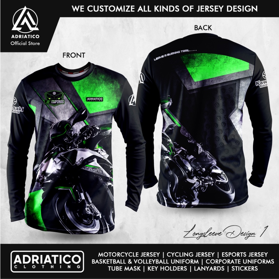 เสื้อขี่มอเตอร์ไซค์ Adriatico "Kawasaki ZH2"