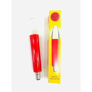 หลอดเทียนยาว/สั้น 15W ขั้วเขี้ยว B15 สีแดง/ สีเหลือง (แสงสีวอร์ม) คละยี่ห้อ