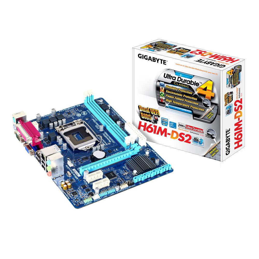 MAINBOARD (1155) GIGABYTEGA-H61M-DS2 (REV.6.0)