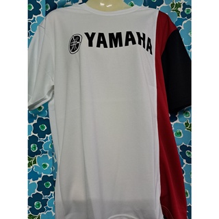 เสื้อยืด เสื้อ Screen โลโก้ Yamaha   สีดำ-แดง-ขาว เสื้อแฟชั่นผู้ชายผู้หญิง