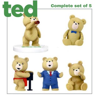 ‼️ลิขสิทธ์แท้จากญี่ปุ่น‼️ Ted Figure Movie กาชาปองครบเซ็ท 5 ตัว งานเก่าหายาก