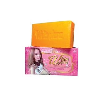 สบู่ไวท์ออร่า‬ White Aura Soap ปริมาณ 160กรัมพร้อมส่ง / แท้ /