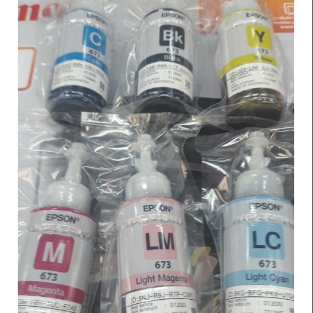 Epson Ink 673  รุ่น L800/L850/L1800(6ขวด)