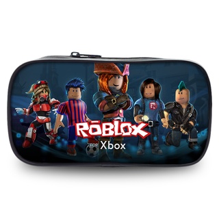 Roblox กระเป๋าเครื่องเขียน กระเป๋าดินสอ ความจุขนาดใหญ่ เรียบง่าย สําหรับเด็กนักเรียนประถม