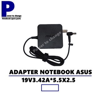 ADAPTER NOTEBOOK ASUS 19V3.42A*5.5X2.5  / สายชาร์จโน๊ตบุ๊ค เอซุส + ทรงสี่เหลี่ยม