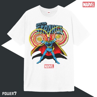 เสื้อยืดครอป Power 7 Shop เสื้อยืดการ์ตูน ลาย มาร์เวล Doctor Strange ลิขสิทธ์แท้ MARVEL COMICS  T-SHIRTS (MVX-045)