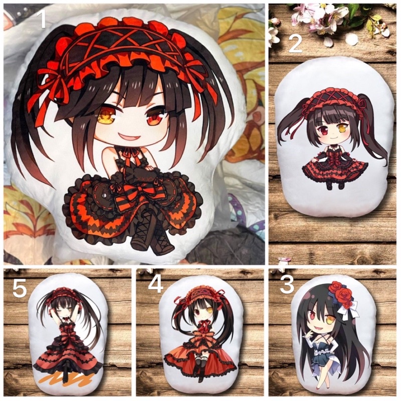 ตุ๊กตาหมี Kurumi Date a live 2 ด้าน / หมอนนอน Kurumi