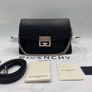 Used like very newwww Givenchy GV3 small gain สีดำอะไหล่เงิน y.18 Fullset