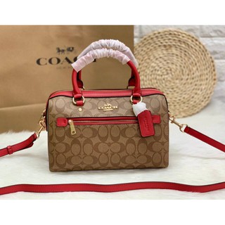 COACH ROWAN SATCHEL IN SIGNATURE ((83607))