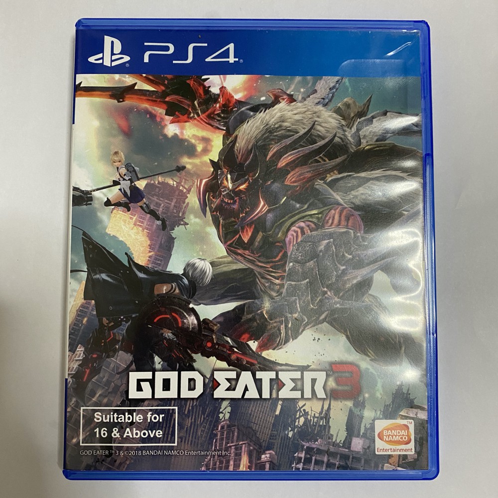 God Eater 3 แผ่นเกม PS4 มือสอง โซน 3 (Asia) ภาษาอังกฤษ เสียงอังกฤษ/ญี่ปุ่น