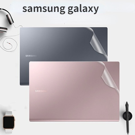 ที่กําหนดเอง Vinly Self กาวสติกเกอร์แล็ปท็อป Matte Clear 3 ด้านผิว 14 15.6 13 นิ้วกรณี SAMSUNG Galax