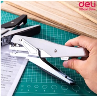 เครื่องเย็บกระดาษประหยัดแรง Deli Plier Stapler 0329 เครื่องเย็บกระดาษ ที่เย็บกระดาษ เครื่องใช้สำนักงาน อุปกรณ์สำนักงาน อ