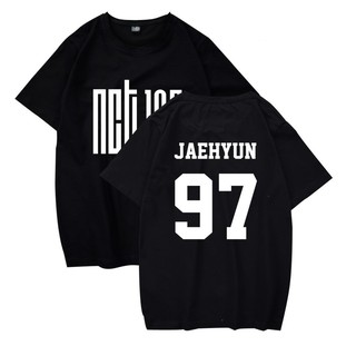 Alimoo Nct 127 เสื้อยืดแขนสั้นเนื้อผ้าฝ้าย 97 Jaehyun พลัสไซส์ 4 Xl สําหรับผู้ชายและผู้หญิง