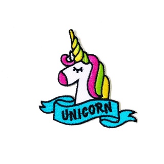 ๊Unicorn ยูนิคอร์น ม้ายูนิคอร์น สีพาสเทล งานน่ารักๆ  ตัวรีดติดเสื้อ ตัวรีด (Size M) อาร์มรีด อาร์มรีดติดเสื้อ