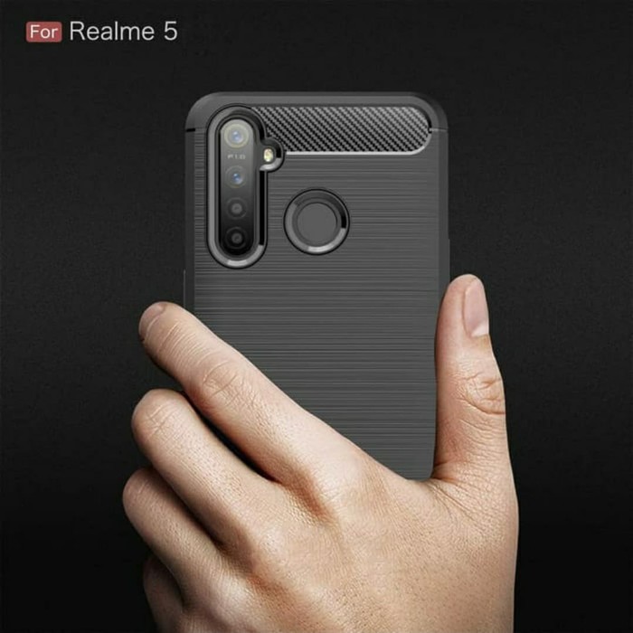 Carbon Fiber Premium Soft Case Slim Fit Realme C1, C15 C2, C3, 2, 3, 3 Pro, 5 PRO