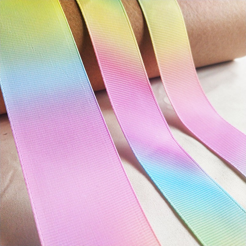 ม้วนริบบิ้นสีรุ้ง 5 หลา / ม้วนสําหรับตกแต่ง Diy