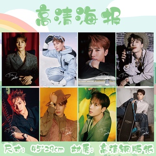 โปสเตอร์วอลเปเปอร์ Jackson Wang สําหรับตกแต่งบ้าน หอพัก 8 ชิ้น ต่อชุด