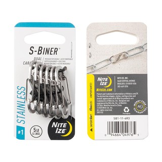 S-Biner #1 - Stainless 6pk