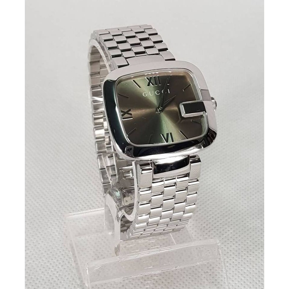 พร้อมส่ง นาฬิกาข้อมือผู้หญิง Gucci G-Gucci Stainless Steel Brown Dial Watch YA125410