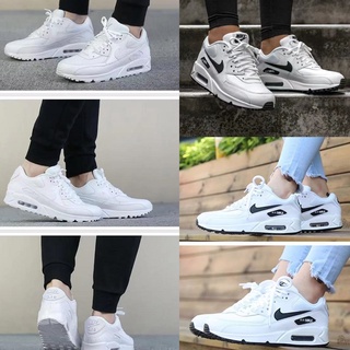 💯ของแท้💋Nike Air Max 90 Essential White - รองเท้าไนกี้แอแม็ค 90 สีขาวล้วน รองเท้าผ้าใบ รองเท้ากีฬาบุรุษ รองเท้าสีขาว