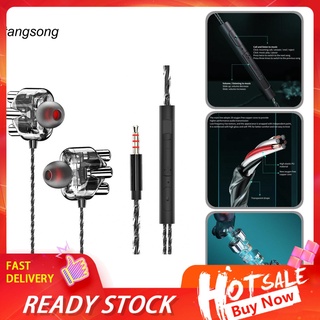 Tang_ ลําโพงหูฟังอินเอียร์ 4 ลําโพงขนาดพกพาสําหรับเล่นเพลง