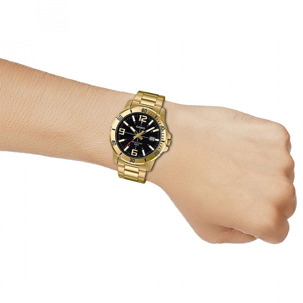 ของแท้ นาฬิกาข้อมือ Casio ผู้ชาย รุ่น MTP-VD01 สายสแตนเลส