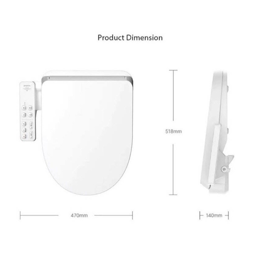 Xiaomi Zhimi Smartmi Smart Toilet ฝาชักโครกรองนั่งพร้อมทำความสะอาดอัตโนมัติ พร้อมส่งทันที