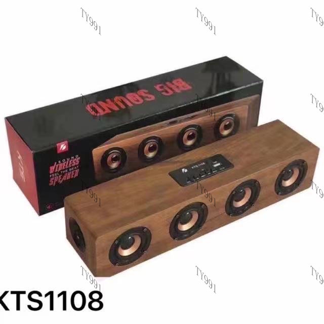 ใหม่!! ลำโพงบลูทูธ KTS1108 เสียงทุ้มหนัก เบสหนัก ลำโพงลายไม่ 4ดอก