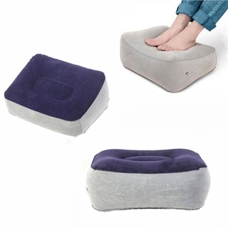 【บลูไดมอนด์】Soft Footrest Pillow PVC Inflatable Foot Rest Pillow Cushion Air Travel Office Home Leg Up Relaxing Feet Too