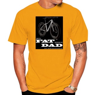 เสื้อยืดผ้าฝ้าย เสื้อยืดแขนสั้น ผ้าถัก ระบายอากาศได้ดี ลาย My Fat Bike Dad Is Awesome Mtb Fat Mtb ไซซ์ S - 5XL แฟชั่นฤดู
