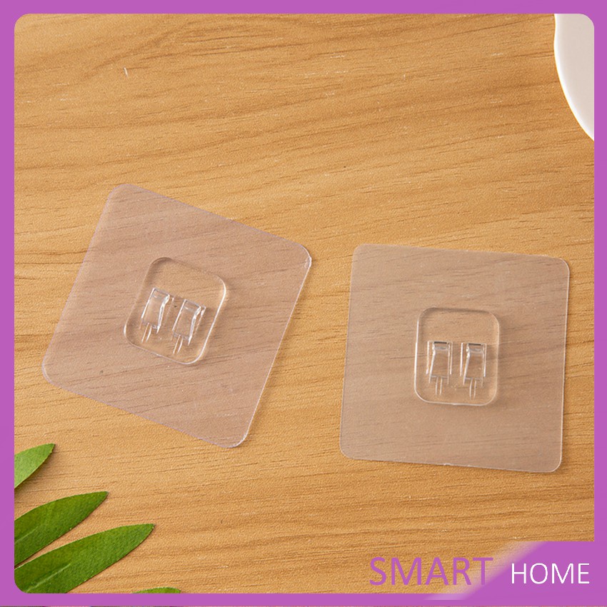 ตะขอกาวเขี้ยวงู แบบใส ตะขอแขวนชั้นวาง Adhesive hook
