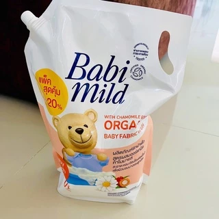 (ถุงใหญ่สุดคุ้ม 2400มล.) น้ำยาซักผ้าเด็ก (ผสมปรับผ้านุ่ม/ ออแกนิค) เบบี้มายด์ (มีฝาปิด) 2400 มล.
