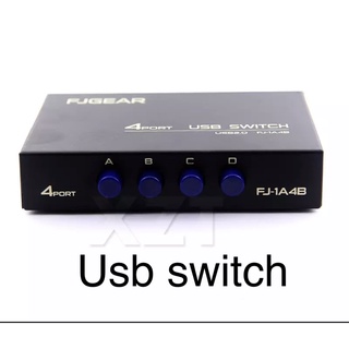 1PCS Wireless USB 2.0 Sharing SWITCH Switcher 2/4 พอร์ตอะแดปเตอร์สำหรับ PC Scanner เครื่องพิมพ์ความเร็วสูงสีดำ