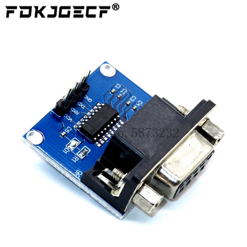 MAX3232 RS232 ถึง TTL Serial Port Converter โมดูล DB9 Connector MAX232 สําหรับ Arduino