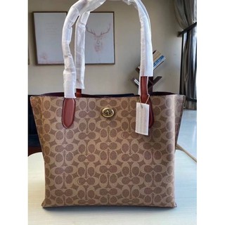 Coach  Willow Tote In Signature Canvas